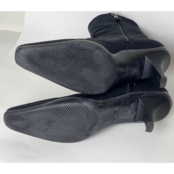 Prada | Sport Black Nylon Kitten Heel Boots - Picture 11 of 11